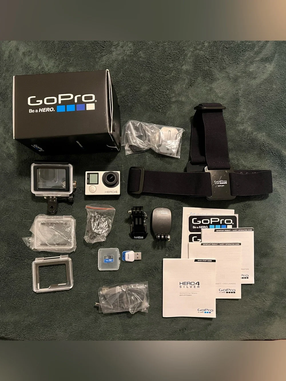 NEW. GoPro Hero4 Silver BUNDLE